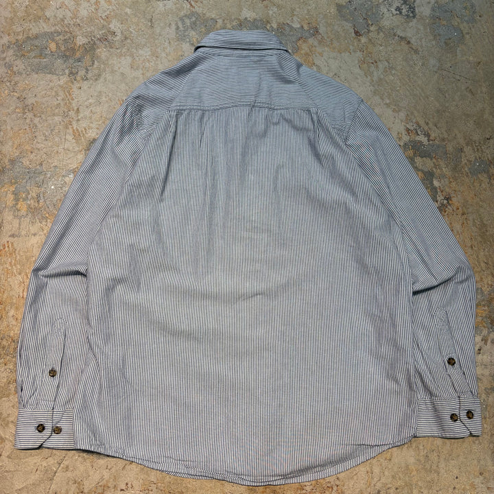 古着 carhartt/カーハート/ ボタンダウン長袖シャツ/ ストライプ/ サイズM