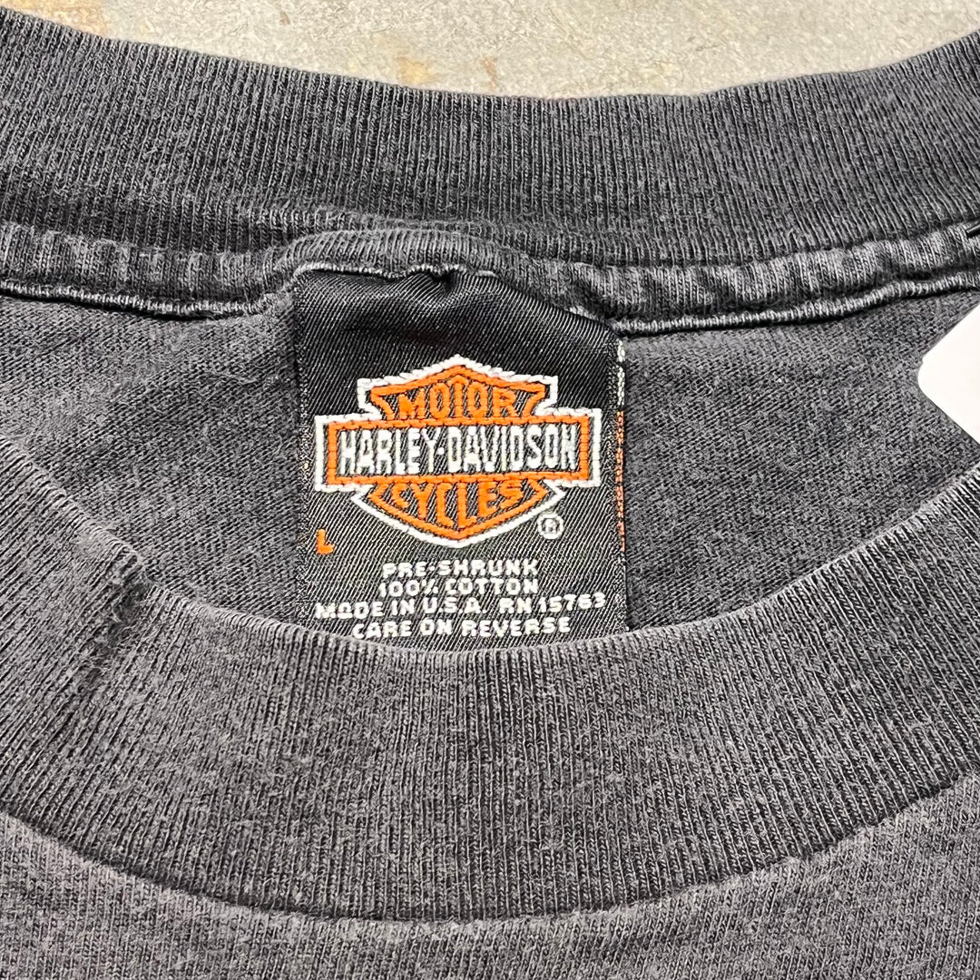 古着 USA製 90's〜 Harley-Davidson/ハーレーダビッドソン/ プリントTシャツ/ サイズL