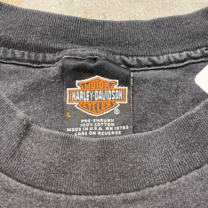 古着 USA製 90's〜 Harley-Davidson/ハーレーダビッドソン/ プリントTシャツ/ サイズL