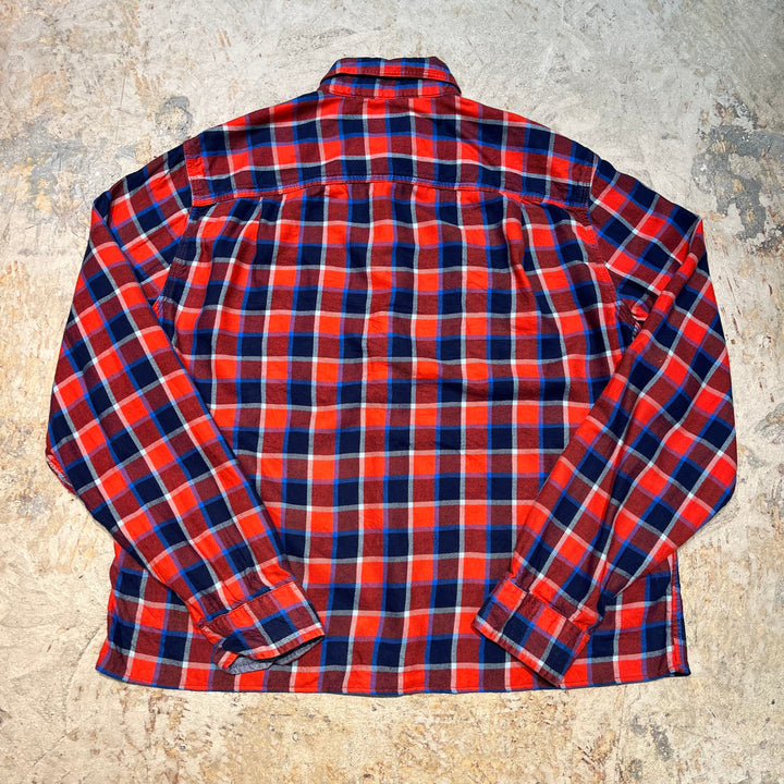 古着 L.L.Bean/ エルエルビーン/ フランネルシャツ/ チェック柄/ リメイク/ サイズM