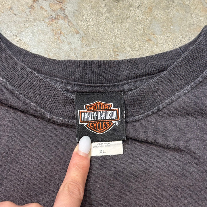 古着 USA製 Harley-Davidson/ハーレーダビッドソン/ プリントTシャツ/ サイズXL