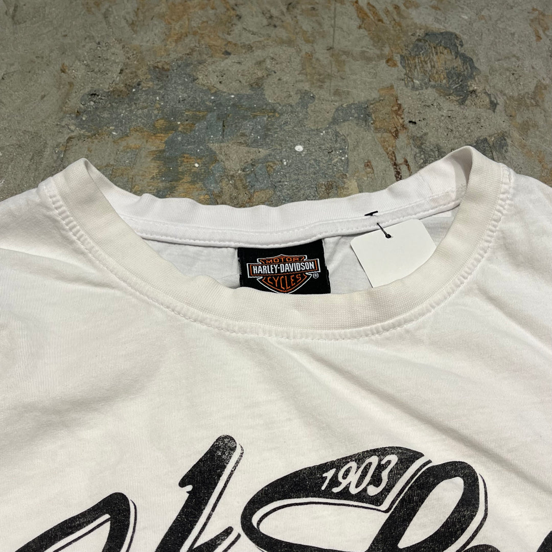 #4792 古着 HARLEY-DAVIDSON/ハーレーダビッドソン/ノースリーブプリントTシャツ/サイズL