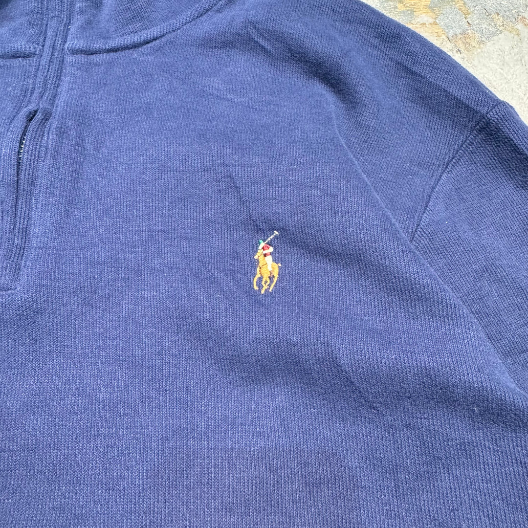 古着 POLO by Ralph Lauren/ ポロ バイ ラルフローレン/ ハーフジップニットセーター/ サイズXL