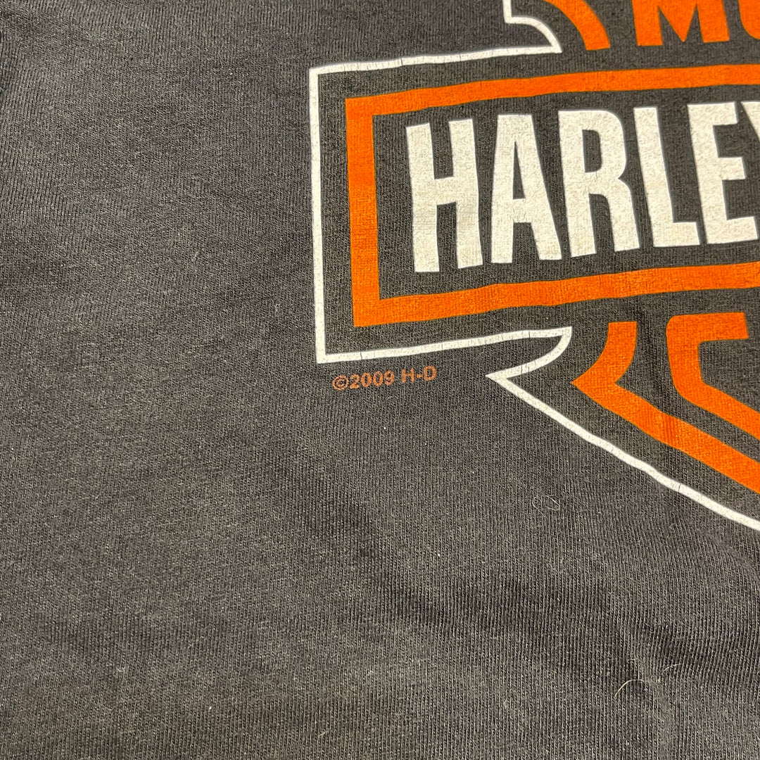 古着 USA製 Harley-Davidson/ハーレー ダビッドソン / ノース･カロライナ州ニューバーン ストア / プリントTシャツ / サイズL