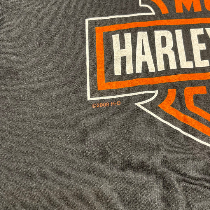古着 USA製 Harley-Davidson/ハーレー ダビッドソン / ノース･カロライナ州ニューバーン ストア / プリントTシャツ / サイズL