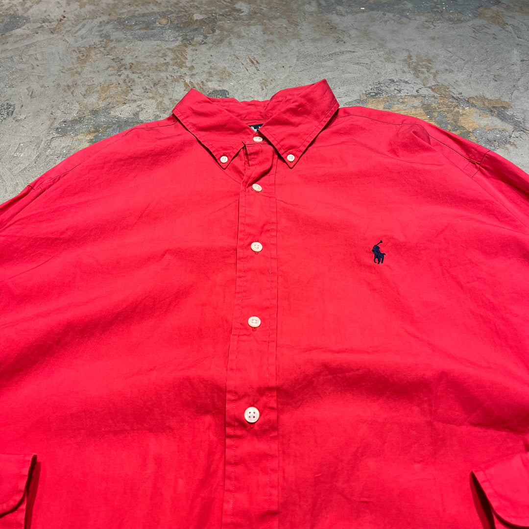 #4376 古着 Ralph Lauren/ラルフローレン/Long Sleeve Button Down Shirt/長袖ボタンダウンシャツ/YARMOUTH/ヤーマス/サイズ17 1/2 34/35