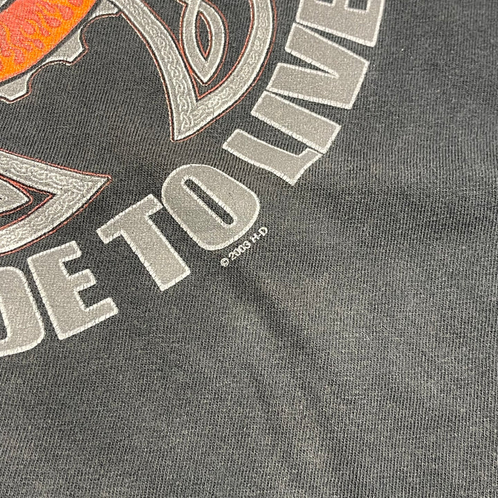 古着 USA製 Harley-Davidson/ハーレー ダビッドソン / フランス ビアレッツ ストア/ プリントTシャツ / サイズXL