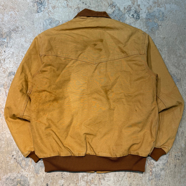 古着 Carhartt/ カーハート/ サンタフェジャケット/ ダック地/ 裏地キルティング/ 襟コーデュロイ/ サイズL相当
