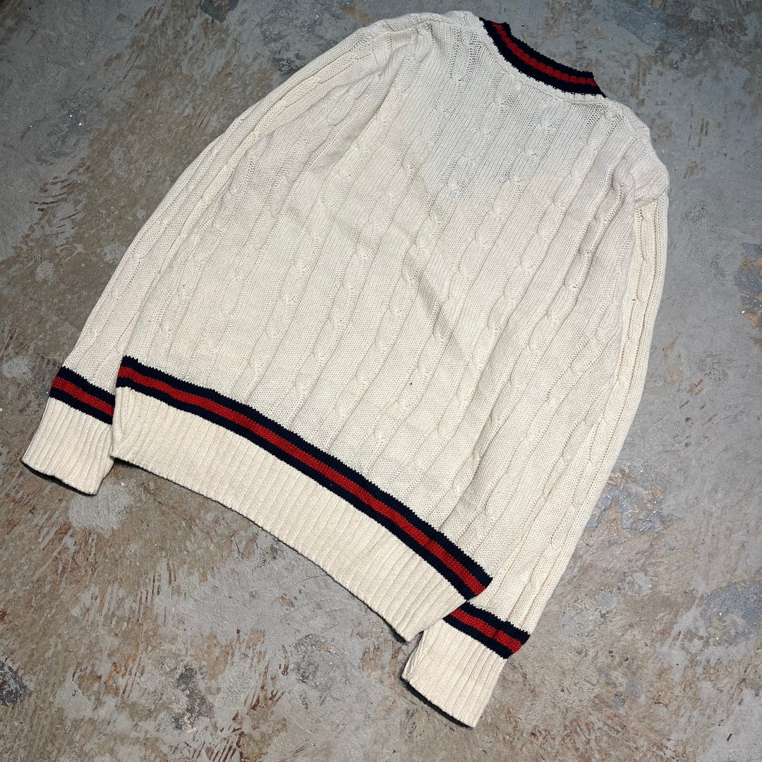 #3354 L.L.Bean/エルエルビーン/Vneck cotton knit/Vネックコットンニット/サイズ L