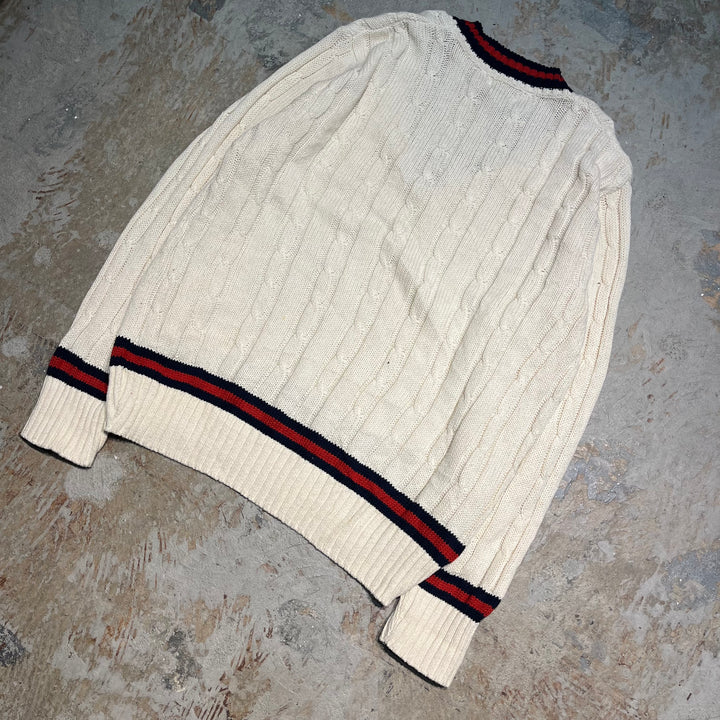 #3354 L.L.Bean/エルエルビーン/Vneck cotton knit/Vネックコットンニット/サイズ L