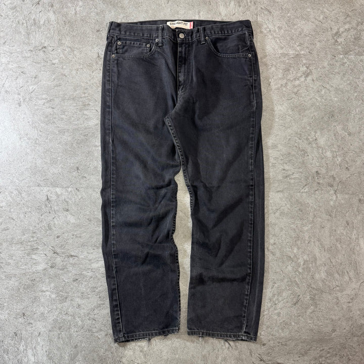 古着 Levi's 00s リーバイス ブラックデニムパンツ 505 実寸サイズ34×29