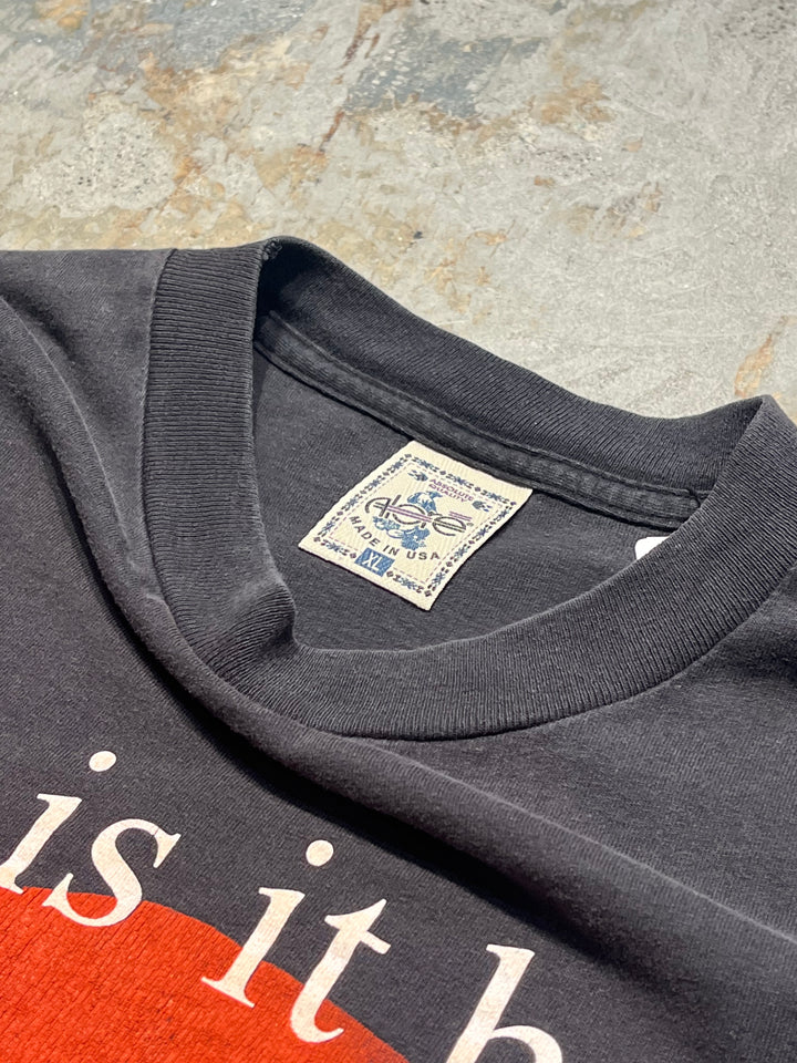 #MA115 古着 USA製 DODGE/ダッジ/坊や、ここの下は暑いですか。/ヴィンテージ シングルステッチ Tシャツ/サイズXL