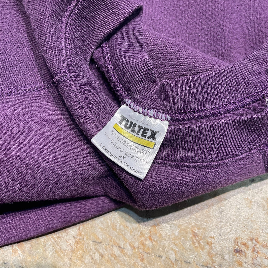 古着 USA製 90's TULTEX/タルテックス/クルーネックスウェット/ブランクスウェット/無地/サイズ2X
