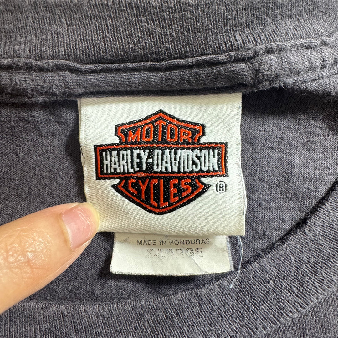 古着 Harley-Davidson ハーレーダビッドソン プリントTシャツ アメカジ サイズXL
