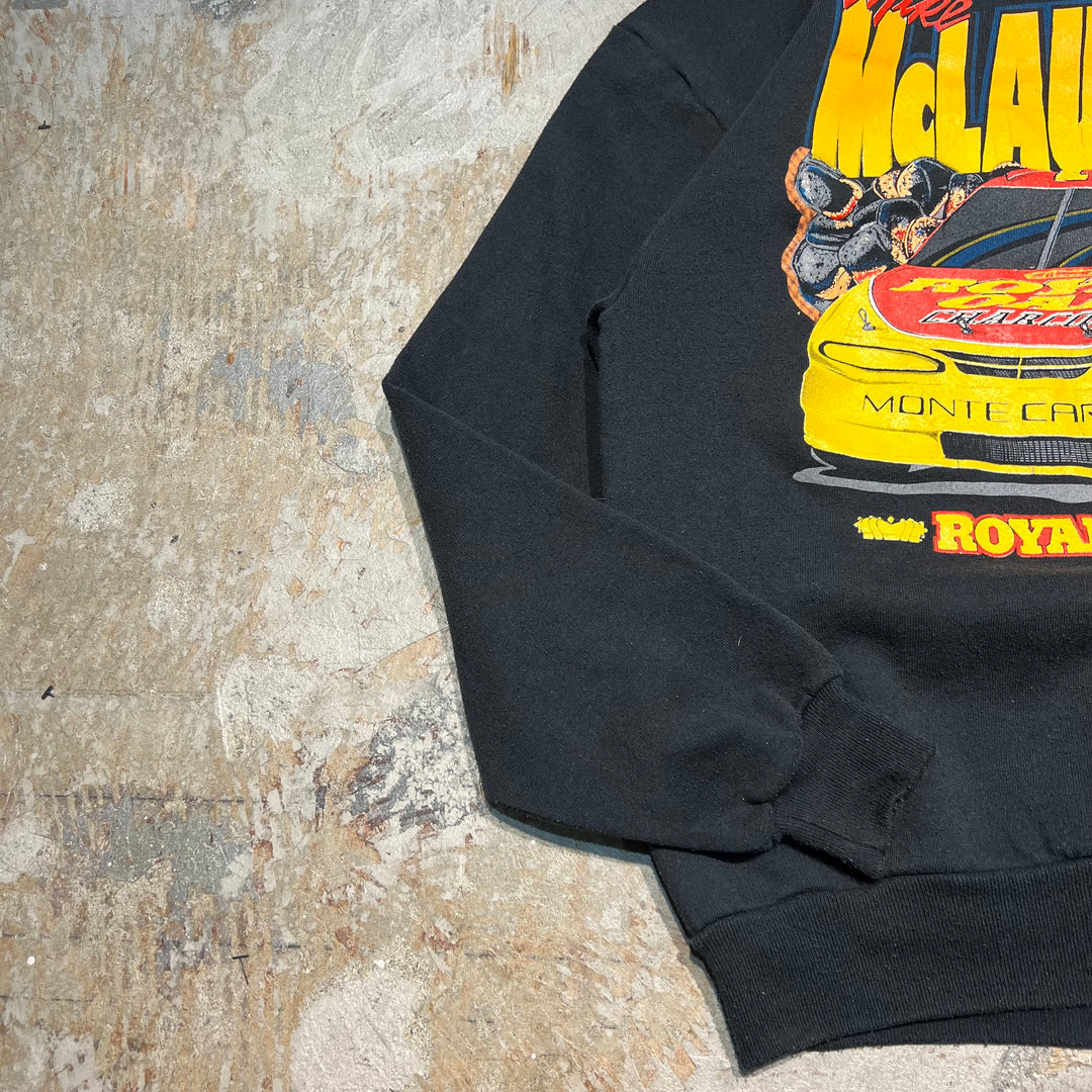 #3901 古着/Jerzees/ジャージーズ/Crewneck Sweat/クルーネックスウェット/McLAUGHLIN/マクラーレン/レーシング/MADE IN USA/サイズL
