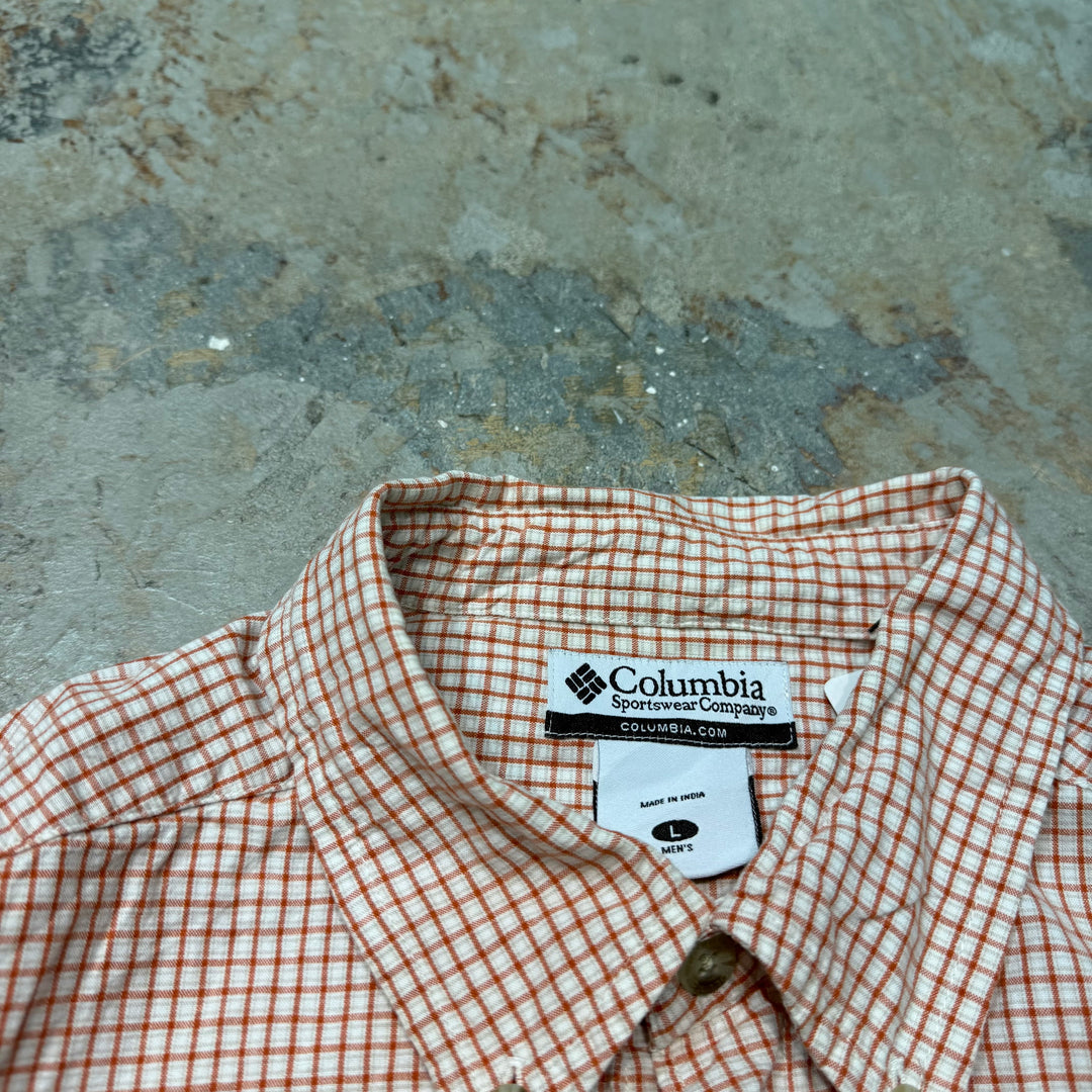 古着 Columbia/ コロンビア/ 半袖シャツ/ チェック柄/ サイズL