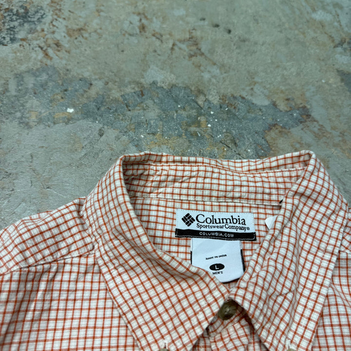 古着 Columbia/ コロンビア/ 半袖シャツ/ チェック柄/ サイズL