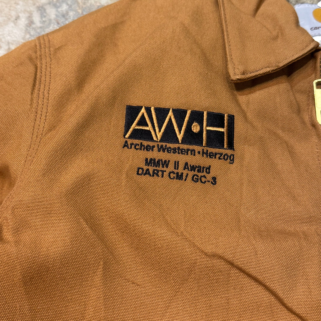 古着 carhartt/ カーハート/ リッジジャケットジャケット/ ダック地/ 企業ロゴ/ サイズS