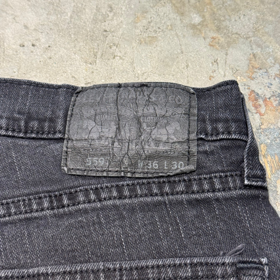 古着 Levi's/ リーバイス/ ブラックデニムパンツ/ 559/実寸サイズ34×28