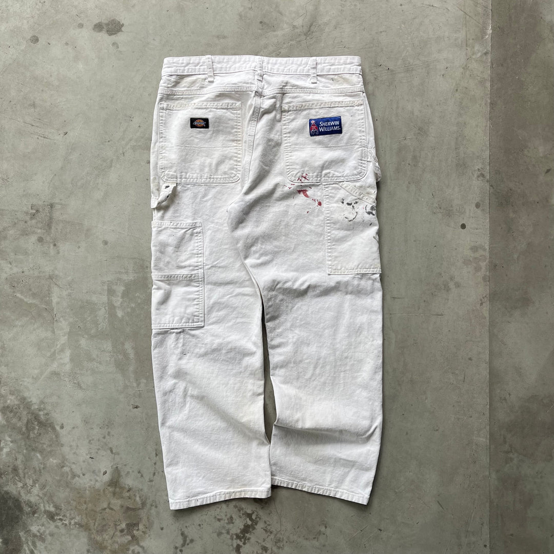 古着 Dickies×SHERWIN WILLIAMS/ディッキーズ× シャーウィン・ウィリアムズ/ ペインターパンツ / 企業ロゴ/ 実寸サイズ34×29