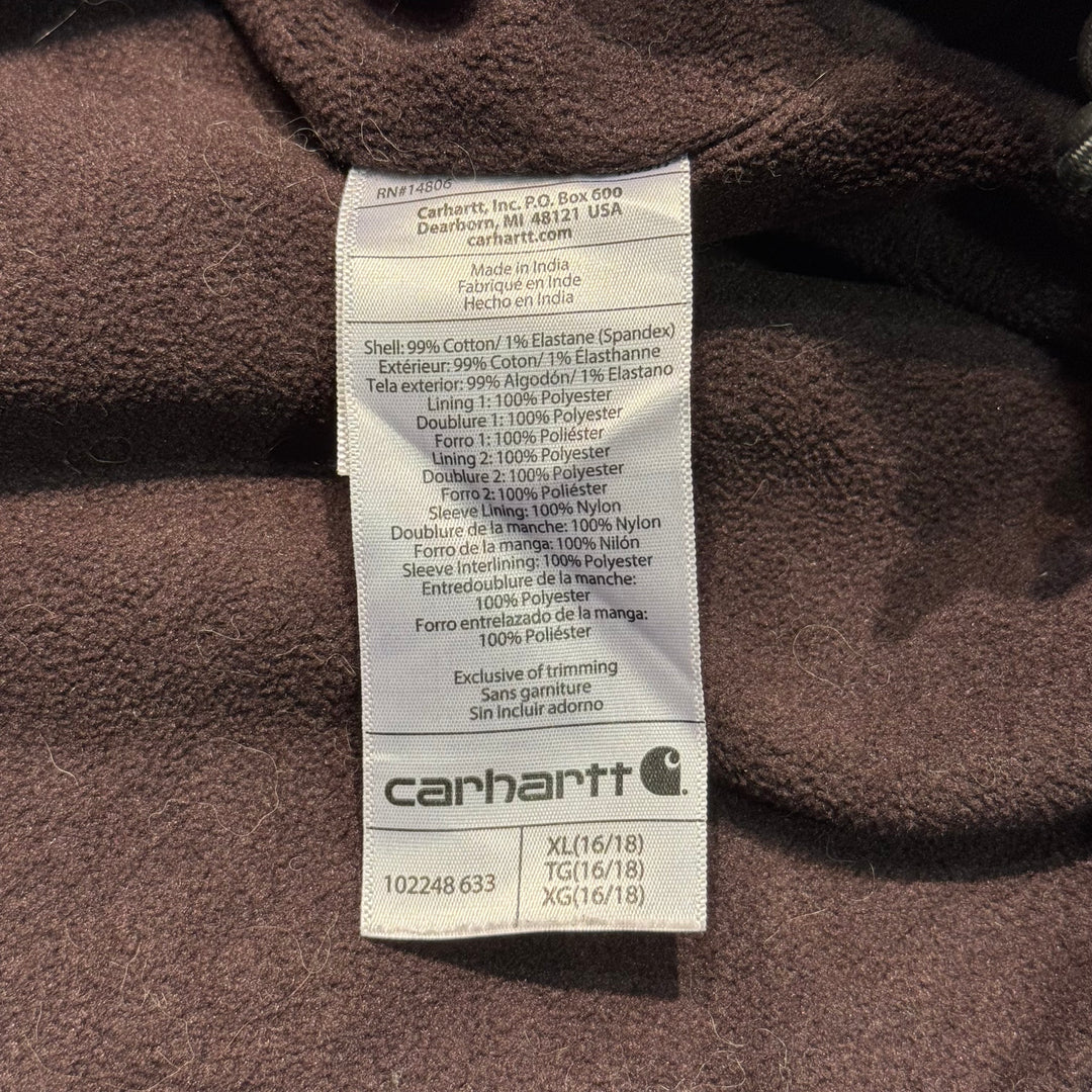古着 carhartt/ カーハート/ フルスイング シェルパジャケット/ ダック地/ 裏地ボア/ Women’s/ サイズXL