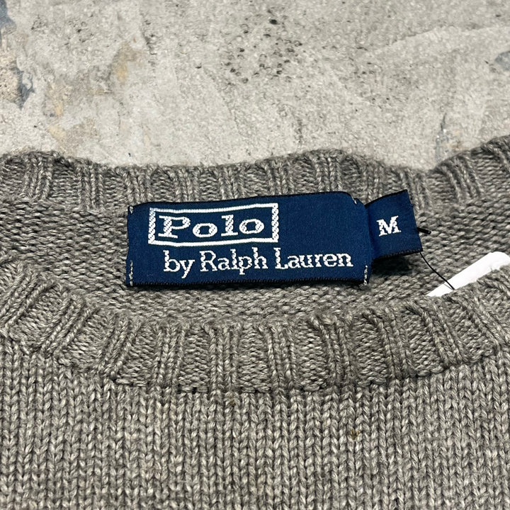 古着 POLO by Ralph Lauren/ ポロラルフローレン/  クルーネックニットセーター/ サイズM