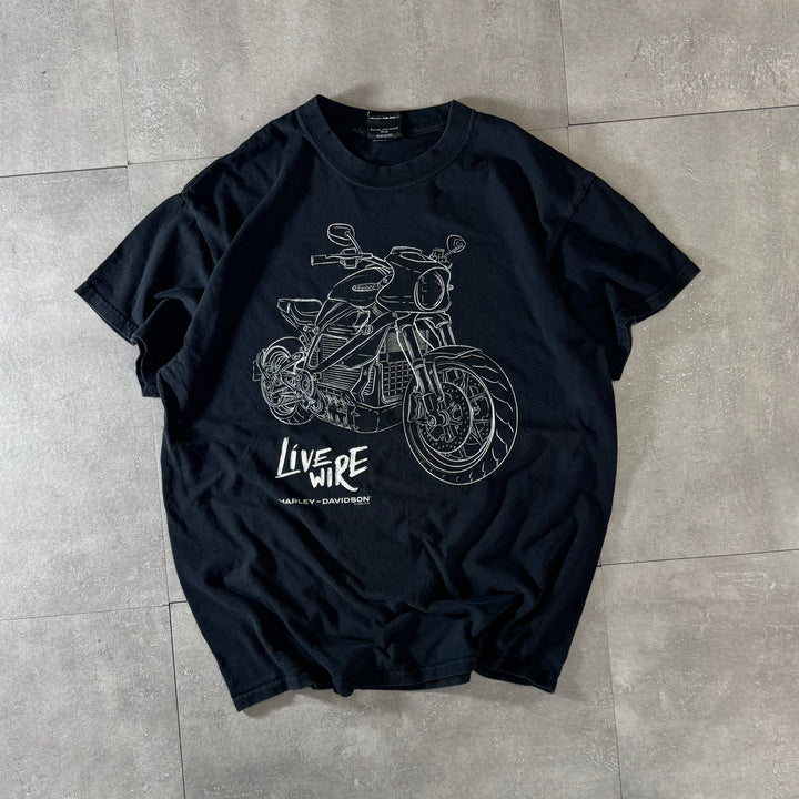 古着 Harley-Davidson ハーレーダビッドソン プリントTシャツ サイズM相当