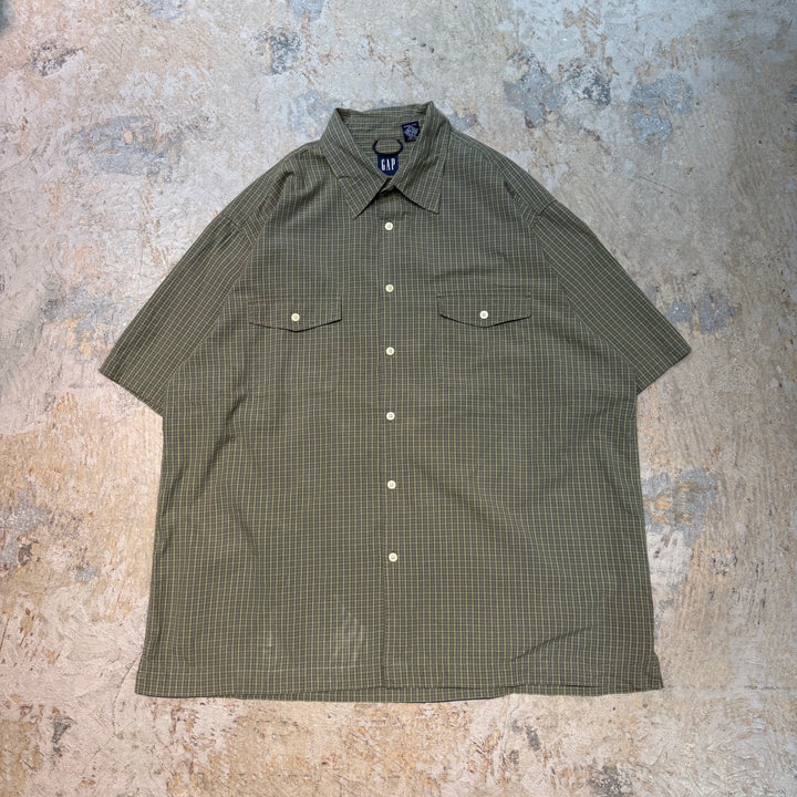 古着 GAP/ ギャップ/ 半袖シャツ/ チェック柄/ サイズXL