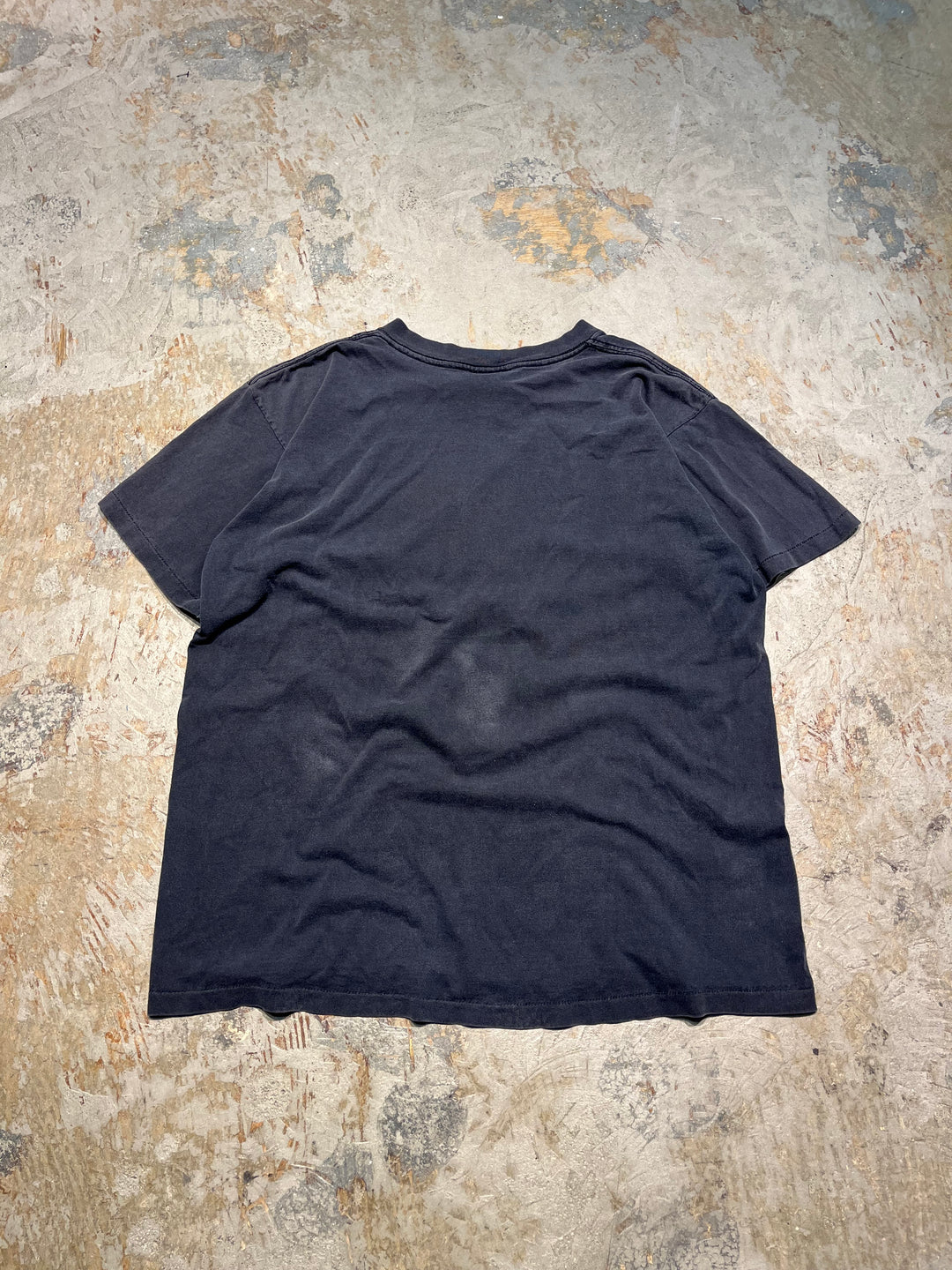#MA126 古着 USA製 93's Never Forget/バイク/ドックダグ/グラフィック/ヴィンテーシングルステッチ Tシャツ/サイズL