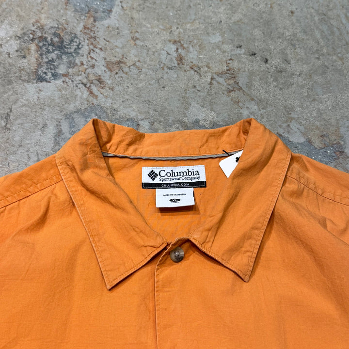 古着 Columbia/ コロンビア/ 半袖シャツ/ 無地/ サイズXL