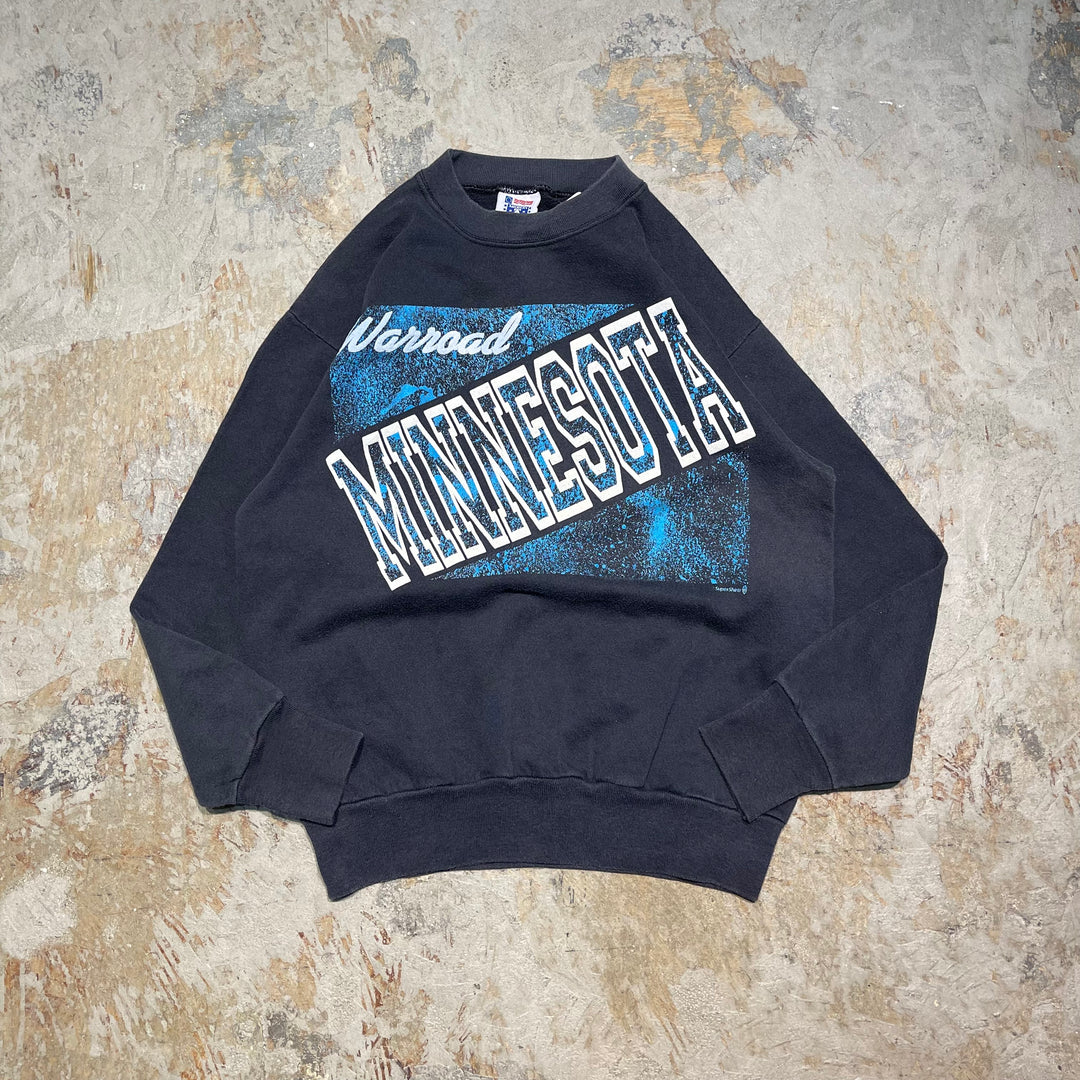 #4103 古着 Unknow/Crew Neck Print Sweat/クルーネックプリントスウェット/MINNESOTA/MADE IN U.S.A/サイズM