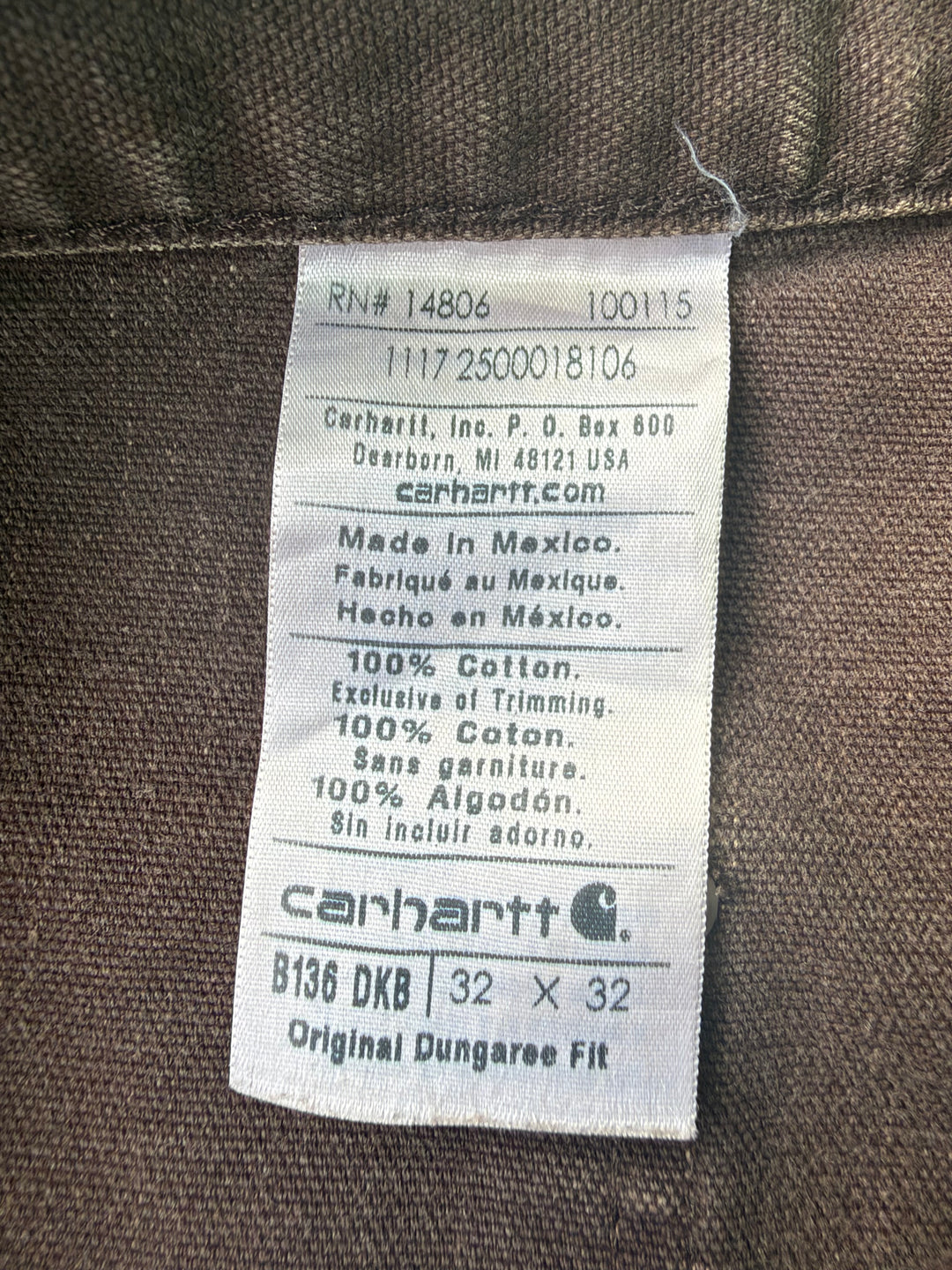 Carhartt Distressed Double Knee Pants W32 L32
