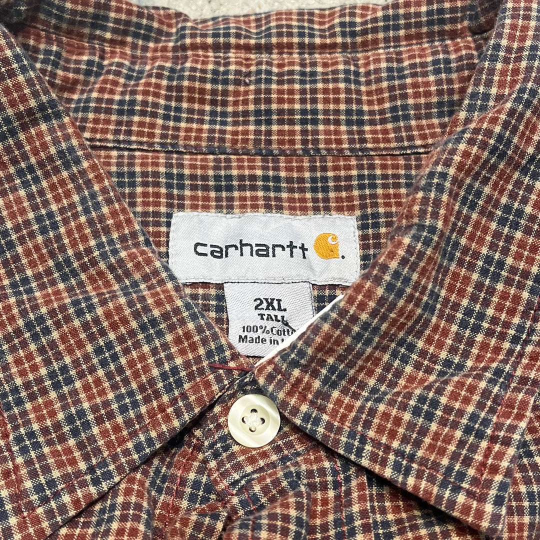 #4371 古着 Carhartt/カーハート/Long Sleeve Shirt/長袖シャツ/チェック柄/サイズ2XL