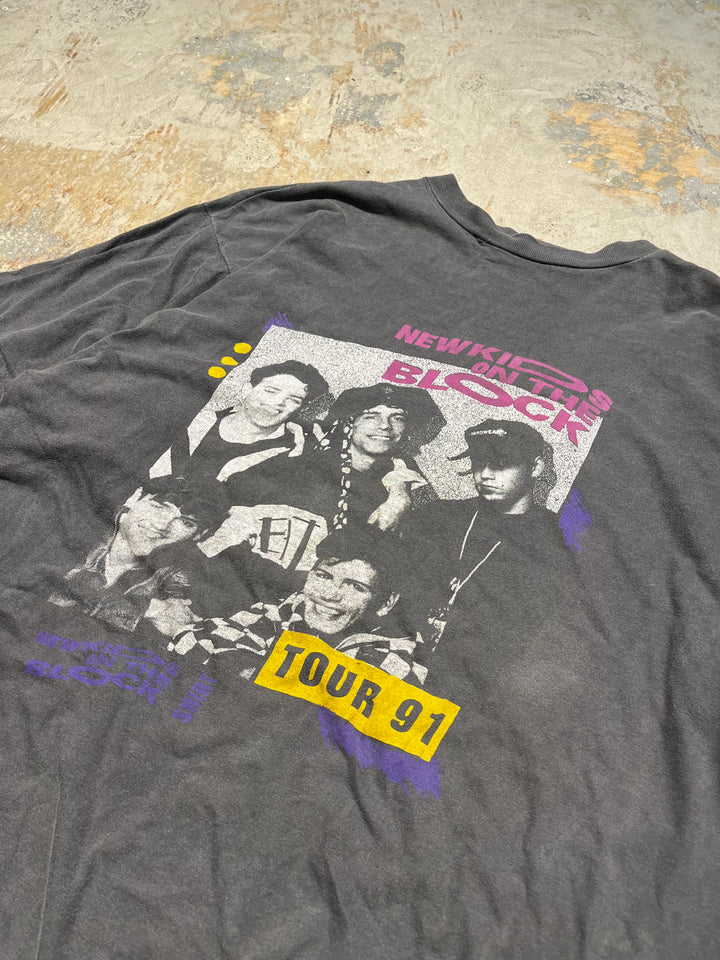 #MA120 古着 91's NEWKIDS ON THE BLOCK/ニューキッズオンザブロック/バンド/ヴィンテーシングルステッチ Tシャツ/サイズXL