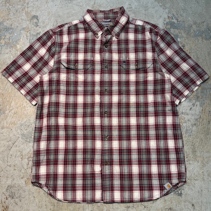 古着 carhartt/カーハート/ ボタンダウン半袖シャツ/ チェック柄/ サイズL