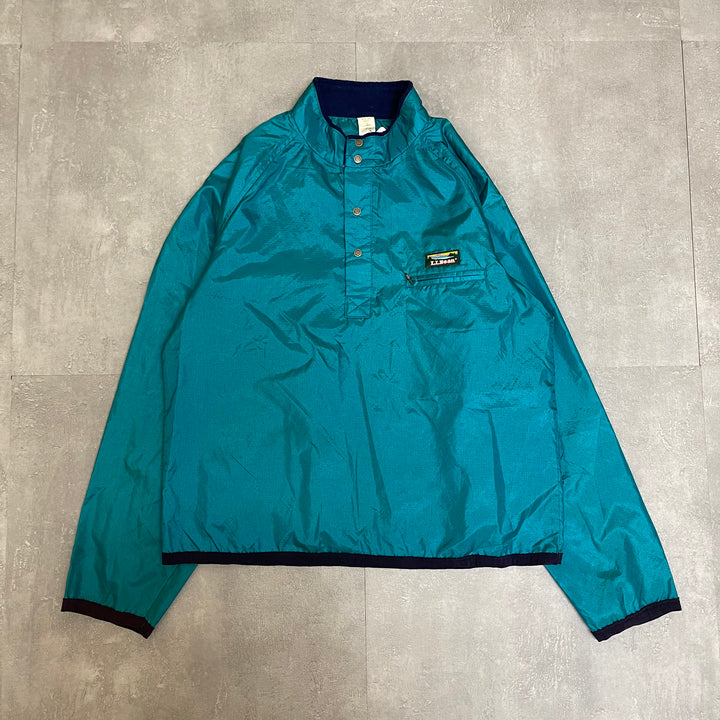 #1777 古着L.L.Bean/エルエルビーン/Ripstop Nylon Pullover/リップストップナイロンプルオーバー/MADE IN USA/サイズM