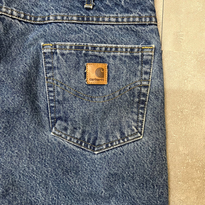 #1763 古着 Carhartt/カーハート / Denim Pants/デニムパンツ / ジーンズ / Relaxed Fit / 裏地チェック柄 / サイズ38×30