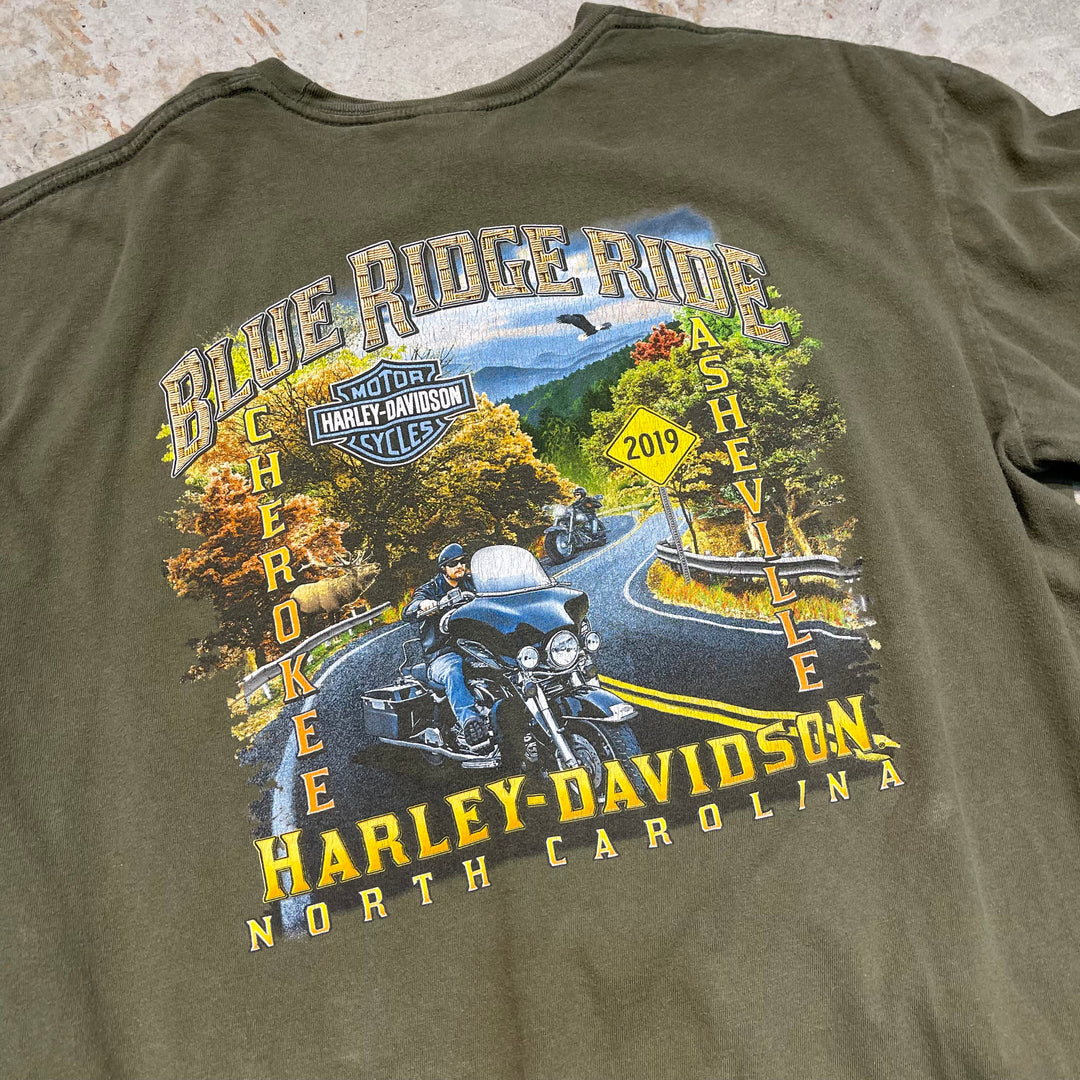 古着 Harley-Davidson/ハーレー ダビッドソン/ノース･カロライナ州/プリントTシャツ/サイズXL