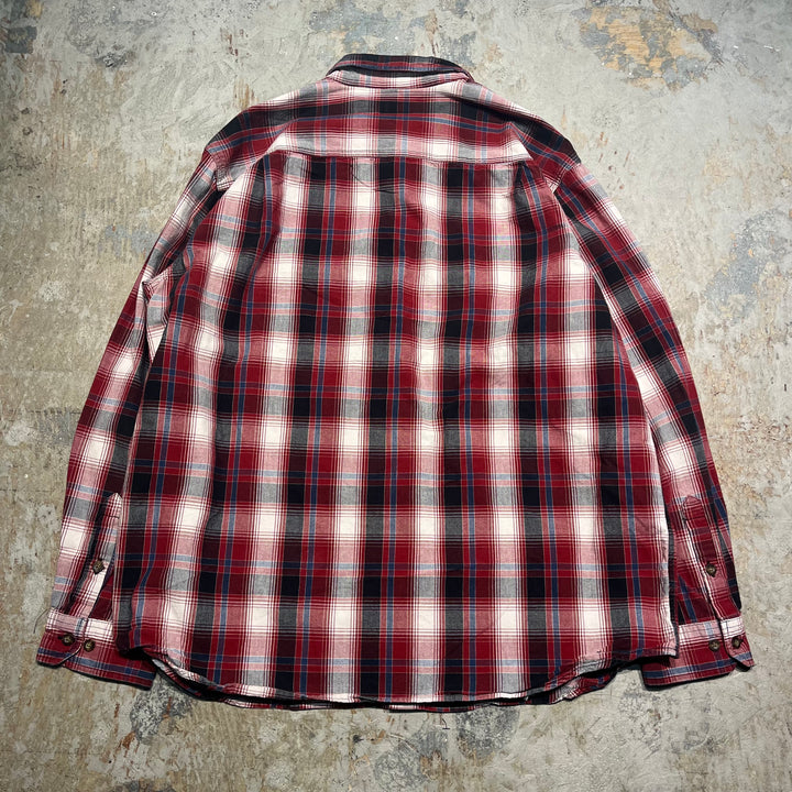 #4368 古着 Carhartt/カーハート/Long Sleeve Button Down Shirt/長袖ボタンダウンシャツ/チェック柄/RELAXED  FIT/リラックスドフィット/サイズXL
