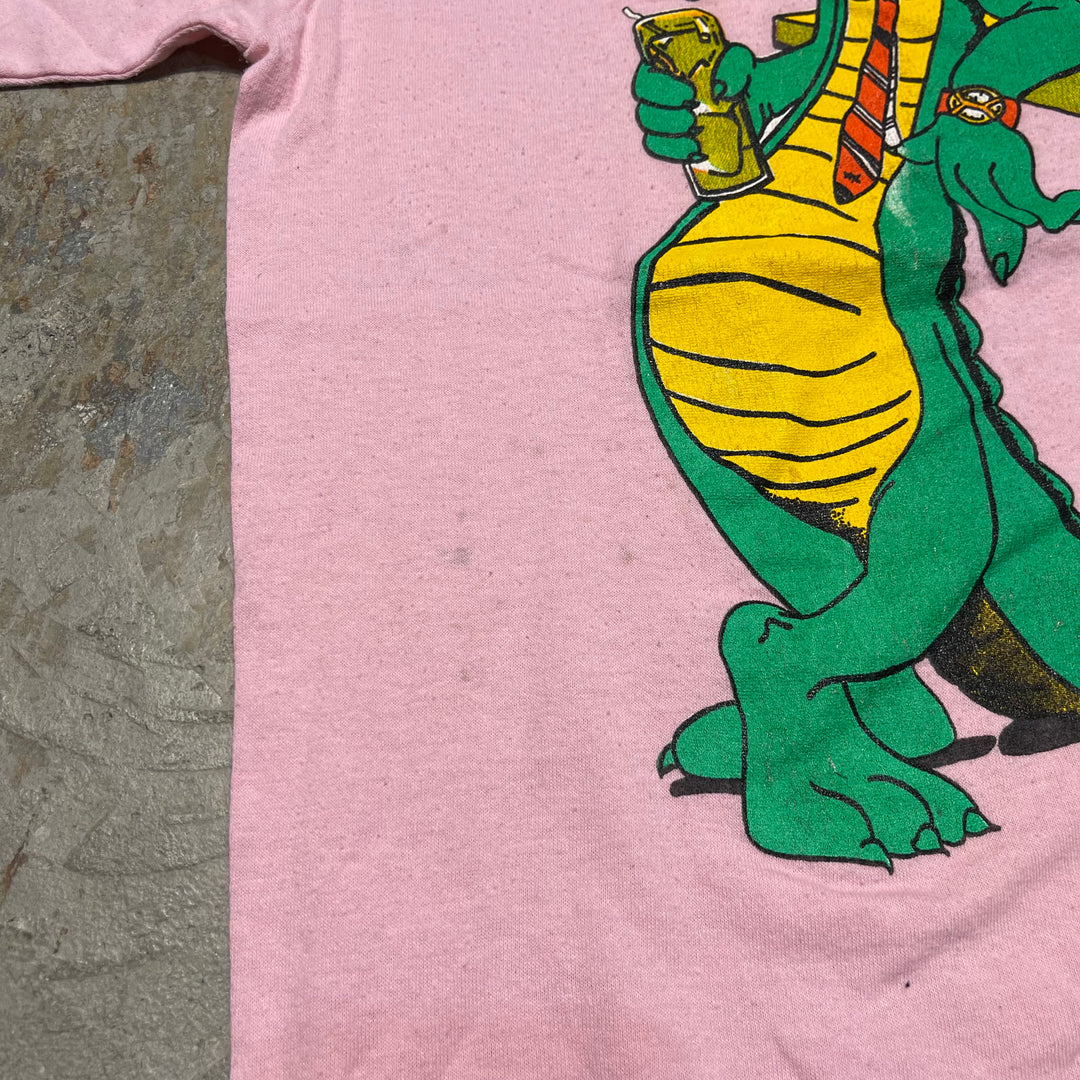#4849 古着 90's~ コミック リリーフ/ハード クロック カフェ/USA製/ヴィンテージ/シングルステッチ/Tシャツ/サイズL