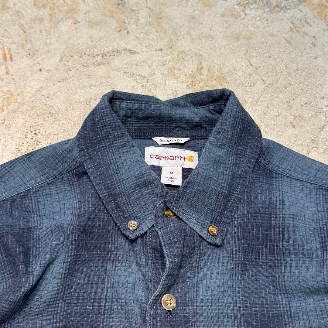古着 carhartt/カーハート/ ボタンダウン長袖シャツ/ チェック柄/ サイズM