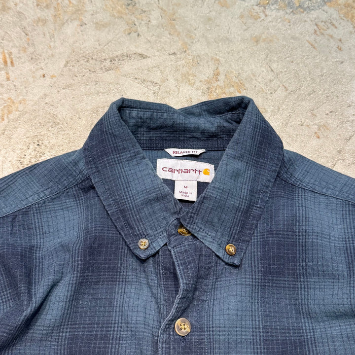 古着 carhartt/カーハート/ ボタンダウン長袖シャツ/ チェック柄/ サイズM
