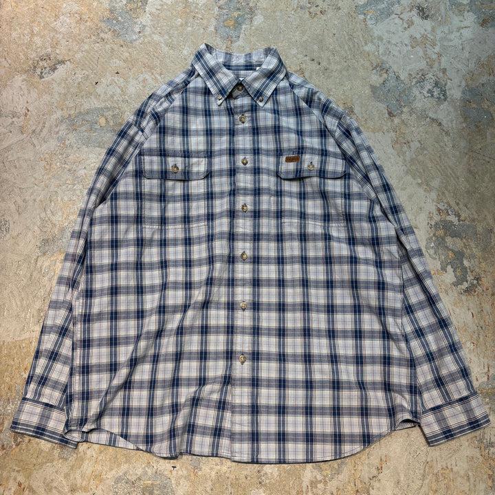 古着 carhartt/カーハート/ ボタンダウン長袖シャツ/ チェック柄/ サイズL