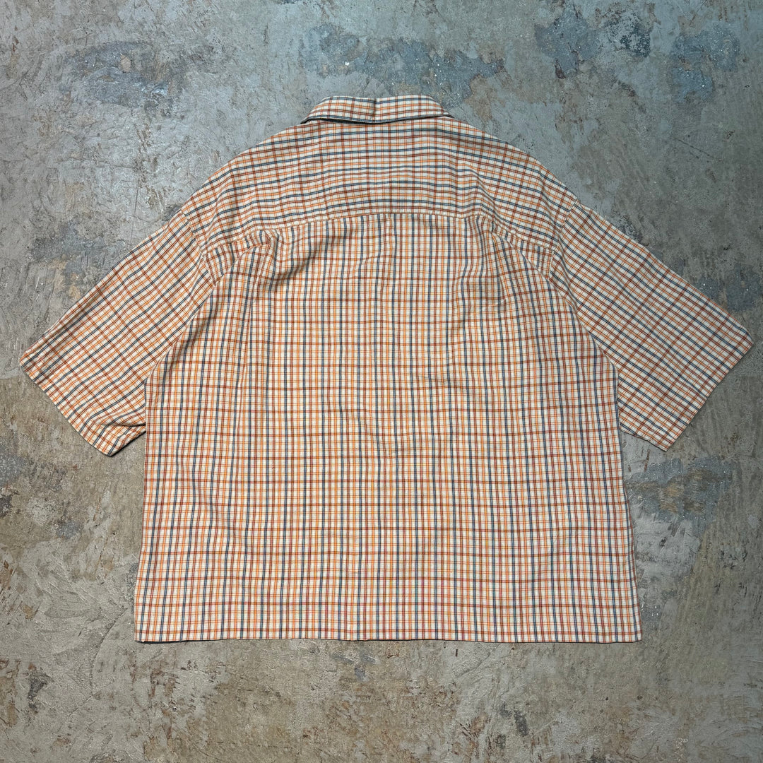 古着 Columbia/ コロンビア/ 半袖シャツ/ チェック柄/ リメイク/ サイズXL