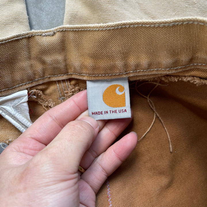 古着 USA製 Carhartt/カーハート/ダック地ペインターパンツ/ダブルニー/実寸サイズ33×31