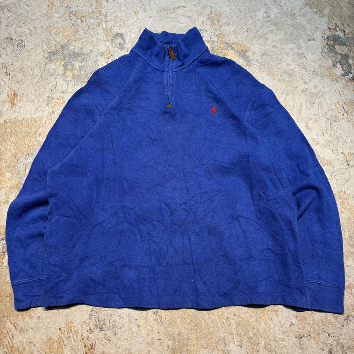古着 POLO by Ralph Lauren/ ポロ バイ ラルフローレン/ ハーフジップニットセーター/ サイズL
