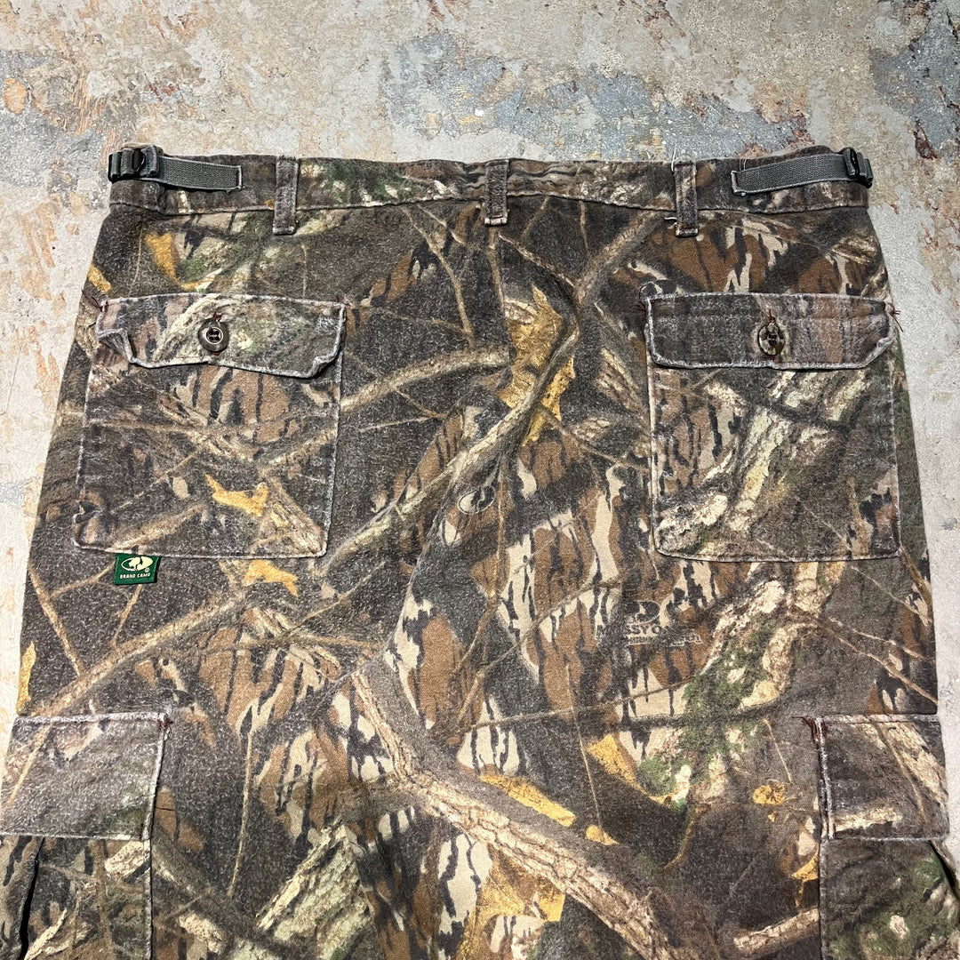 #4218 古着 MOSSY OAK/Chamois cross real tree work Pants/シャモアクロスリアルツリーワークパンツ/リアルツリー柄/サイズL