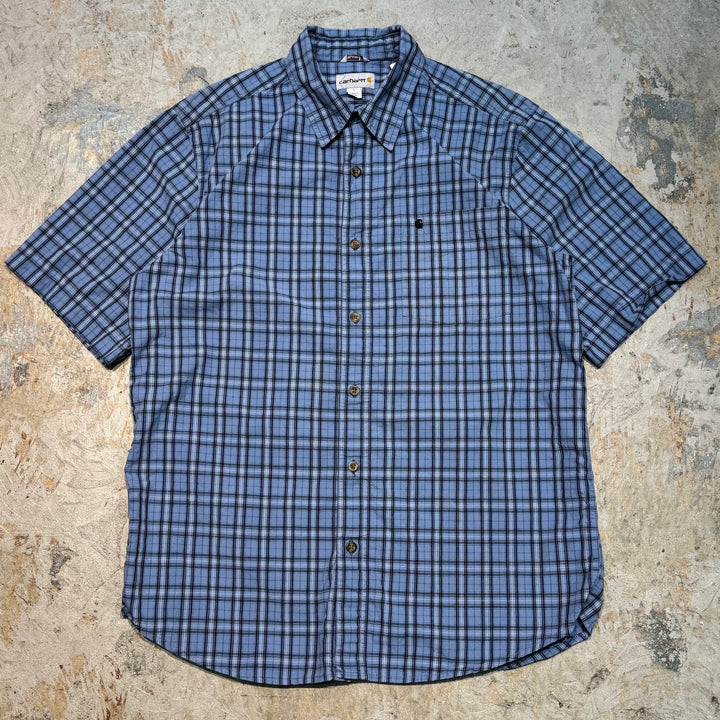 古着 carhartt/カーハート/ ボタンダウン半袖シャツ/ チェック柄/ サイズL