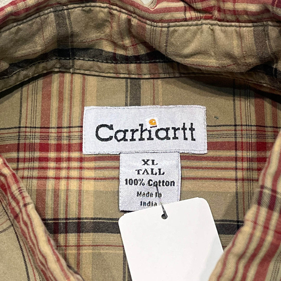 #4364 古着 Carhartt/カーハート/Long Sleeve Button Down Shirt/長袖ボタンダウンシャツ/Check/チェック/サイズXL