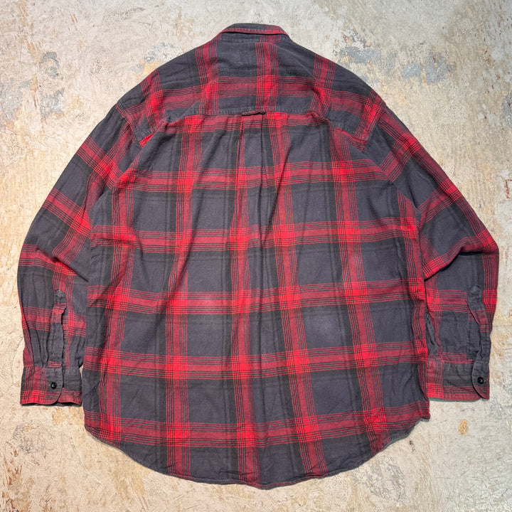 古着 CHAPS RALPH LAUREN/ チャップス ラルフ ローレン/  ボタンダウン長袖シャツ/ チェック柄/ サイズXL